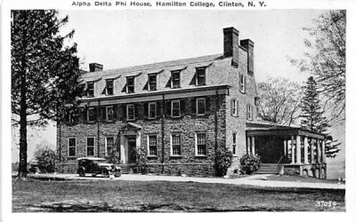 Alpha Delta Phi House Clinton, New York Postcard