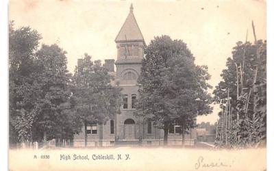 High School Cobleskill, New York Postcard