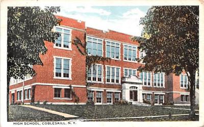 High School Cobleskill, New York Postcard
