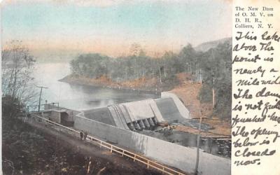 New Dam of OMV on DHR Colliers, New York Postcard