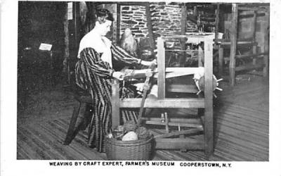 Weaving by Craft Expert Cooperstown, New York Postcard