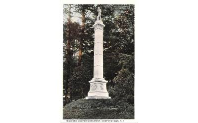 Fenimore Cooper Monument Cooperstown, New York Postcard