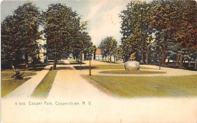 Cooper Park Cooperstown, New York Postcard