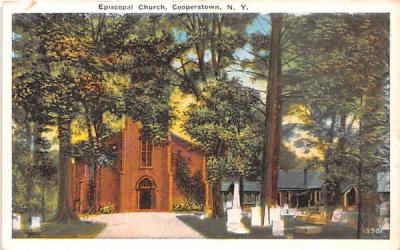 Episcopal Church Cooperstown, New York Postcard