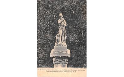 Leatherstocking Monument Cooperstown, New York Postcard
