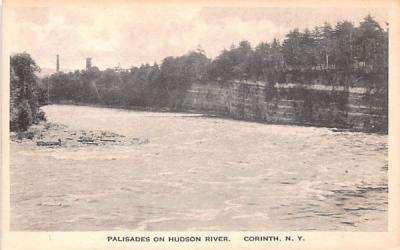 Palisades on Hudson River Corinth, New York Postcard