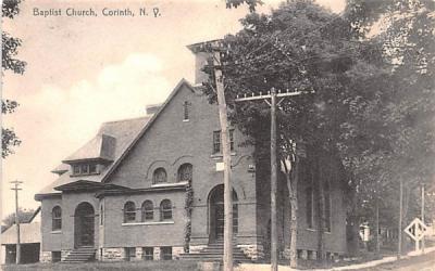 Baptist Church Corinth, New York Postcard