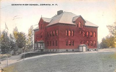 Corinth High School New York Postcard
