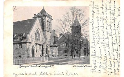 Episcopal Church Corning, New York Postcard