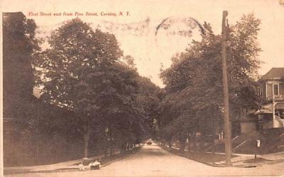 First Street Corning, New York Postcard