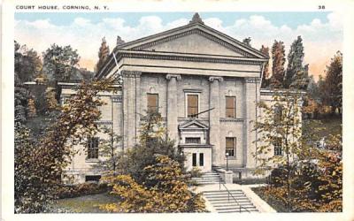 Court House Corning, New York Postcard