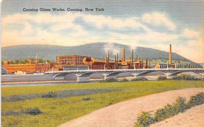 Corning Glass Works New York Postcard