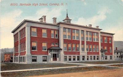 Northside High School Corning, New York Postcard