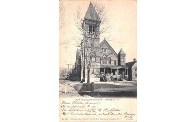 First Congregational Church Corning, New York Postcard