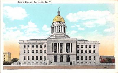 Court House Cortland, New York Postcard