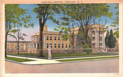 Cortland Hospital New York Postcard