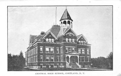 Central High School Cortland, New York Postcard