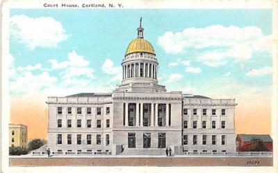 Court House Cortland, New York Postcard