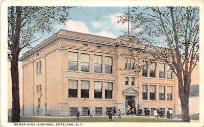 Homer Avenue School Cortland, New York Postcard