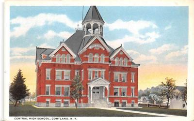 Central High School Cortland, New York Postcard