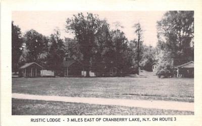 Rustic Lodge Cranberry Lake, New York Postcard