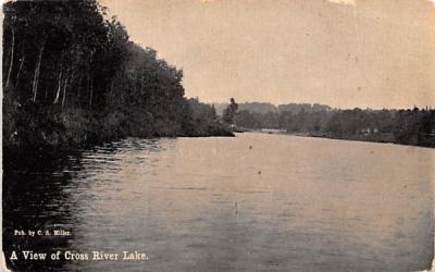 Water View Cross River Lake, New York Postcard