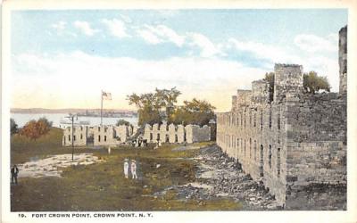 Fort Crown Point New York Postcard