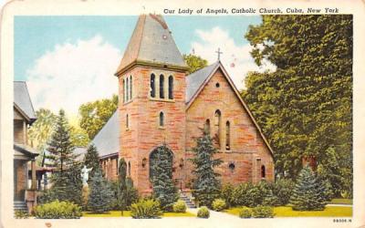 Our Lady of Angels Cuba, New York Postcard