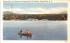 Sherman's Bathing Beach Caroga Lake, New York Postcard