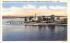 Recreation Pier & Champlain Memorial Monument Crown Point, New York Postcard