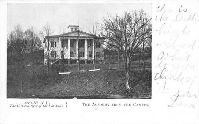 Academy from the Campus Delhi, New York Postcard