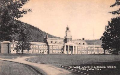 Delaware Academy & Central School Delhi, New York Postcard