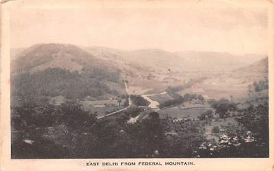 East Delhi from Federal Mountain New York Postcard