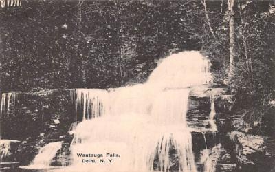 Wautauga Falls Delhi, New York Postcard