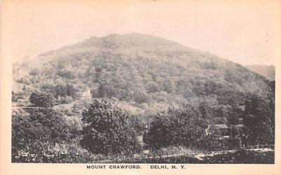Mount Crawford Delhi, New York Postcard