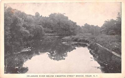 Delaware River Delhi, New York Postcard