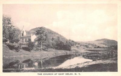 Church Delhi, New York Postcard