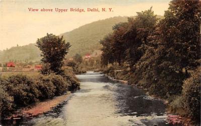 Above Upper Bridge Delhi, New York Postcard