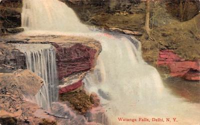 Watanga Falls Delhi, New York Postcard