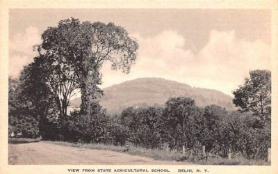 From State Agricultural School Delhi, New York Postcard