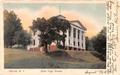Delhi High School New York Postcard