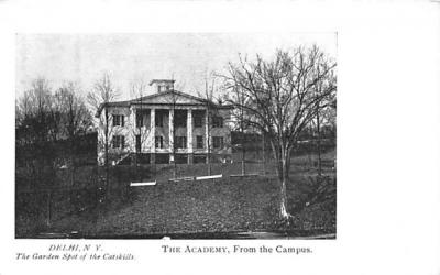 The Academy from the Campus Delhi, New York Postcard