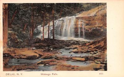 Watauga Falls Delhi, New York Postcard