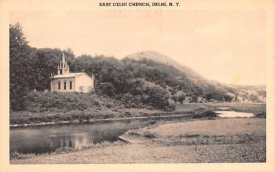 East Delhi Church New York Postcard