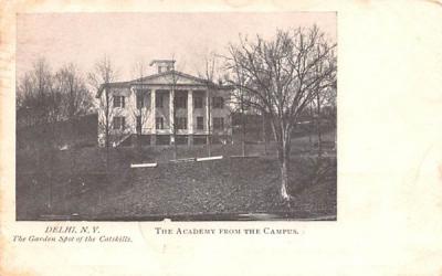 Academy from the Campus Delhi, New York Postcard