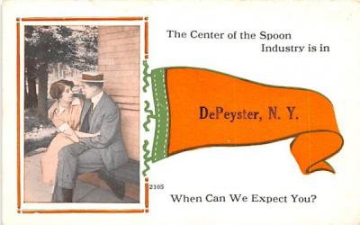 Center of the Spoon DePeyster, New York Postcard
