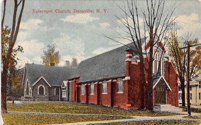 Episcopal Church Dansville, New York Postcard