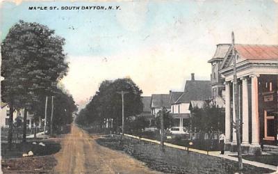 Maple Street Dayton, New York Postcard
