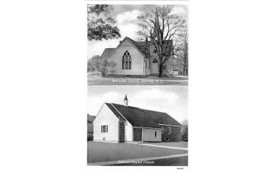 Methodist Church Delevan, New York Postcard