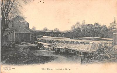 The Dam Delevan, New York Postcard